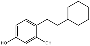 1,3-Benzenediol, 4-(2-cyclohexylethyl)- (9CI) Struktur