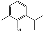 Benzenethiol, 2-methyl-6-(1-methylethyl)- (9CI) Struktur