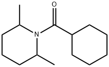 1-(Cyclohexylcarbonyl)-2,6-dimethylpiperidine Struktur