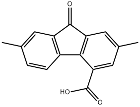 2,7-DIMETHYL-9-FLUORENONE-4-CARBOXYLIC ACID Struktur