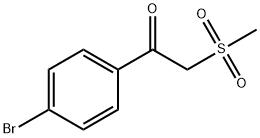 1-(4-bromophenyl)-2-(methylsulfonyl)-1-ethanone Struktur