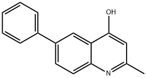 4-HYDROXY-2-METHYL-6-PHENYLQUINOLINE Struktur