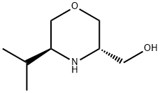 3-Morpholinemethanol,5-(1-methylethyl)-,(3S,5S)-(9CI) Struktur