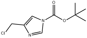 TERT-BUTYL 4-(CHLOROMETHYL)-1H-IMIDAZOLE-1-CARBOXYLATE Struktur