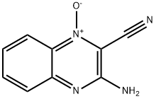 2-Quinoxalinecarbonitrile,3-amino-,1-oxide(9CI) Struktur