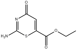 4H-1,3-Thiazine-6-carboxylicacid,2-amino-4-oxo-,ethylester(9CI) Struktur