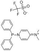 1-Diphenylphosphino-4-(dimethylamino)pyridinium trifluoromethanesulfonate Struktur