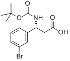 (R)-N-BOC-3-BROMO-BETA-PHENYLALANINE Struktur