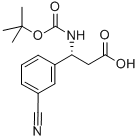 (R)-BOC-3-CYANO-BETA-PHE-OH Struktur