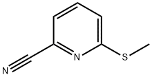 2-Pyridinecarbonitrile,6-(methylthio)-(9CI) Struktur