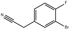 3-Bromo-4-fluorobenzeneacetonitrile Struktur