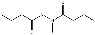 Butanamide,  N-methyl-N-(1-oxobutoxy)-  (9CI) Struktur