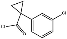 Cyclopropanecarbonyl chloride, 1-(3-chlorophenyl)- (9CI) Struktur