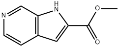 1H-Pyrrolo[2,3-c]pyridine-2-carboxylic acid, Methyl ester Struktur