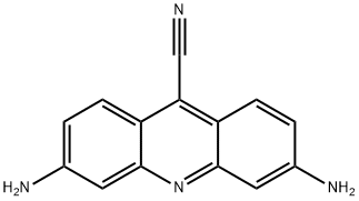 9-Acridinecarbonitrile,  3,6-diamino- Struktur