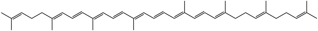 (6E,8E,10Z,12E,14Z,16E,18Z,20E,22E,26E)-2,6,10,14,19,23,27,31-octamethyldotriaconta-2,6,8,10,12,14,16,18,20,22,26,30-dodecaene Struktur