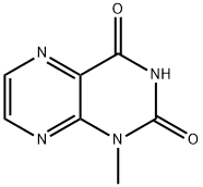 2,4(1H,3H)-Pteridinedione, 1-methyl- Struktur