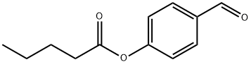 Pentanoic acid 4-formylphenyl ester Struktur