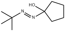 Cyclopentanol, 1-[(1,1-dimethylethyl)azo]-, (E)- (9CI) Struktur