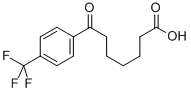 7-OXO-7-(4-TRIFLUOROMETHYLPHENYL)HEPTANOIC ACID Struktur