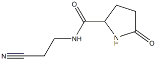 2-Pyrrolidinecarboxamide,N-(2-cyanoethyl)-5-oxo-,(-)-(9CI) Struktur