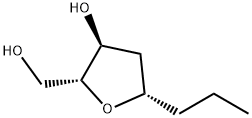 2-Furanmethanol, tetrahydro-3-hydroxy-5-propyl-, (2R,3S,5S)- (9CI) Struktur