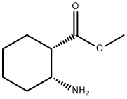 Cyclohexanecarboxylic acid, 2-amino-, methyl ester, (1S,2R)- (9CI) Struktur