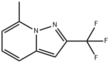 Pyrazolo[1,5-a]pyridine, 7-methyl-2-(trifluoromethyl)- (9CI) Struktur