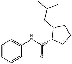 2-Pyrrolidinecarboxamide,1-(2-methylpropyl)-N-phenyl-,(2R)-(9CI) Struktur