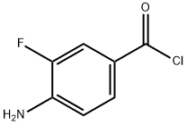 Benzoyl chloride, 4-amino-3-fluoro- (9CI) Struktur