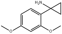 Cyclopropanamine, 1-(2,4-dimethoxyphenyl)- Struktur