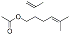 (+/-)-2-ISOPROPENYL-5-METHYL-4-HEXEN-1-YL ACETATE Struktur