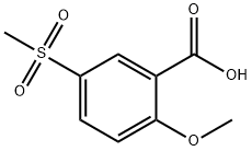 2-Methoxy-5-(methylsulfonyl)benzoic acid Structure