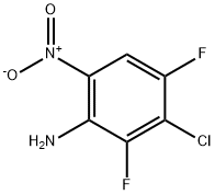 3-Chloro-2,4-difluoro-6-nitroaniline Struktur