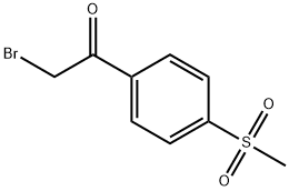 2-Bromo-1-[4-(methylsulfonyl)phenyl]-1-ethanone Struktur