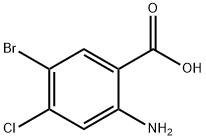 2-氨基-5-溴-4-氯苯甲酸 結(jié)構(gòu)式