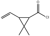 Cyclopropanecarbonyl chloride, 3-ethenyl-2,2-dimethyl- (9CI) Struktur