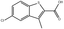 5-CHLORO-3-METHYL-1-BENZOTHIOPHENE-2-CARBOXYLIC ACID Struktur