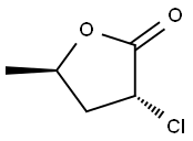 trans-3-chlorodihydro-5-methylfuran-2(3H)-one Struktur