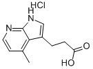 3-(4-METHYL-1H-PYRROLO[2,3-B]PYRIDIN-3-YL)PROPANOIC ACID HYDROCHLORIDE Struktur