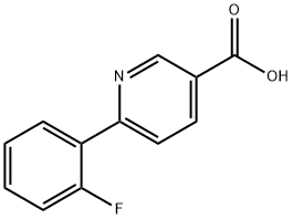 6-(2-Fluorophenyl)-nicotinic acid Struktur