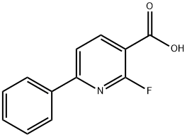 2-Fluoro-6-phenylpyridine-3-carboxylic acid Struktur