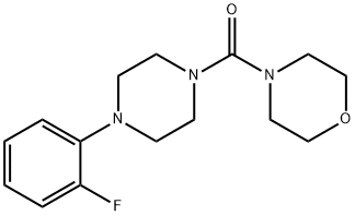 [4-(2-fluorophenyl)piperazino](morpholino)methanone Struktur