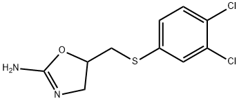 2-Amino-5-[(3,4-dichlorophenyl)thiomethyl]-2-oxazoline Struktur