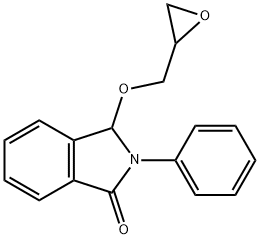 2,3-dihydro-3-(oxiranylmethoxy)-2-phenyl-1H-isoindol-1-one  Struktur