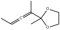 1,3-Dioxolane,  2-methyl-2-(1-methyl-1,2-butadienyl)-  (9CI) Struktur