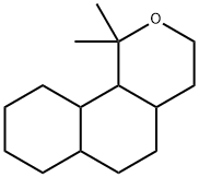 dodecahydro-1,1-dimethyl-1H-naphtho[1,2-c]pyran Struktur