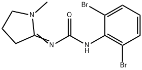 1-(2,6-Dibromophenyl)-3-(1-methylpyrrolidin-2-ylidene)urea Struktur