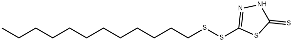 5-(dodecyldithio)-1,3,4-thiadiazole-2(3H)-thione Struktur