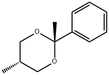 1,3-Dioxane,2,5-dimethyl-2-phenyl-,cis-(9CI) Struktur